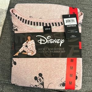 Pink Mickey and Minnie PJ set
